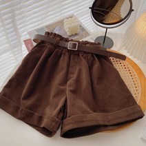 코듀로이 팬츠 팬츠 부츠컷 특이한 반바지 코로듀이팬츠 코로듀이 핑크골덴 핑크 골덴 키작녀골덴 하이웨이스트 밴딩 반 여자 가을 2022년 한국판 패션 백합 캐주얼 벨트 배달