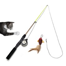 죠스펫 봉제인형 강아지장난감 고양이장난감 펫토이 파 문어 꽁치 물고기 오징어 당근등, 죠스펫 낚시대장난감 [릴낚시대-레드피쉬], 1개