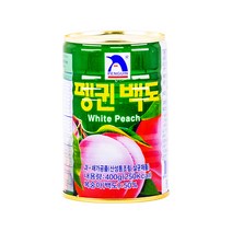 펭귄 백도 400g 복숭아 통조림, 1개