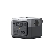EF ECOFLOW 에코플로우 휴대용 발전소 RIVER 2 Max 512Wh LiFePO4 배터리/ 1시간 급속 충전 최대 1000W 출력 태양광 발전기(태양광 패널 옵션) 야외