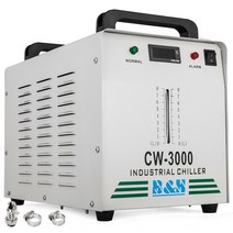 레이저냉각기 산업용 칠러 물냉각기 9L 산업용 워터 쿨러 CW-3000DG 열 분해 유형 50W CNC 용 CO2 레이저, 02 220V
