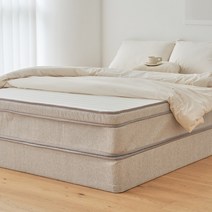 [이번달 추가할인+수도권 5일내배송] 포더홈 실키 탄탄한 고밀도 필로우탑 본넬스프링 매트리스 싱글 슈퍼싱글 퀸 킹 1인용, 베이지