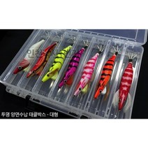 정이피싱 에기케이스 에기 태클박스 양면수납 에기보관함 쭈꾸미 태클박스 투명대형