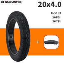 MTB자전거 가성비좋은 튼튼한 산악 입문용 20 인치 20x4.0 와이드 스노모빌 자전거 타이어 해변 전기 아웃, 04 CHAOYANG H-5193 1Set