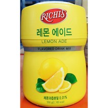 식당용 식자재 레몬에이드 파우더(리치스 550g) X6, 1, 1