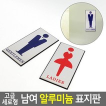 골든트리 세로형 남여 그림 알루미늄 표지판 화장실 샤워실 탈의실 안내판, 남자 (GENTLEMEN)