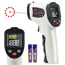 적외선 온도계-50°C - 600°C(30°F - 140°F) 피자 오븐용 컬러 LCD 레이저 온도 건 노 터치 레이저 온도계 건 요리/바베큐용 조절 가능한 방사율 (