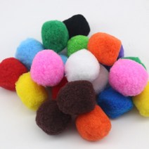 [홈앤스쿨] 칼라 뿅뿅이 (50mm) 폼폼이 솜방울 단색 혼합색상 일반, 분홍