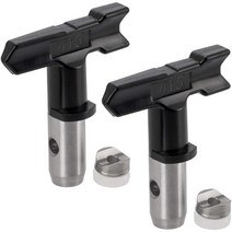 에어리스 도장기 뿜칠도장 페인트 분사기 Beau-2 pcs 가역 스프레이 팁 노즐 기계, 415