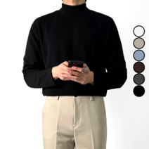 남자 모크넥 반폴라 니트 빅사이즈 (4419-1)