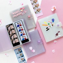 인생 네컷 4컷 사진 스티커 포토 보관 단추 글리터 앨범 사진첩 보관함 콜렉트북 콜북 3컬러, 밀키 웨이