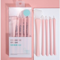 실리콘 메이크업 브러쉬 5종세트 팩브러쉬 립 아이섀도우 아이브러우 아이라이너 컨실러 랜덤발송