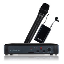 카날스 BK-7001N 무선마이크세트 1채널 900MHz 성가대 회의 행사 공연 보컬용, 핀마이크타입