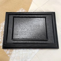 원목 트레이 블랙 27cm 38cm 40cm 42cm 44cm 나무쟁반 푸드 플레이트