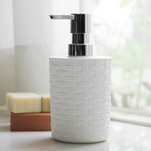 [바스클립] 라탄 플라스틱 물비누통, 상세 설명 참조, 색상:화이트