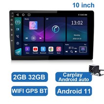 ESSGOO-2 딘 7 9 10 인치 안드로이드 자동차 라디오 2G 32G 범용 멀티미디어 플레이어 카플레이 자동 스테레오 블루투스, 06 10 inch Add 4CAM