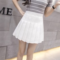 플레이어 스커트 주름 바스락 플리츠 하이 웨이스트 짧은 플리티드 마이크로 블랙 미니 여성 테니스 핑크 화이트 체크 가을 겨울