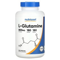 뉴트리코스트 L 글루타민 L-Glutamine 800mg 180캡슐 x 1통, 상세참조