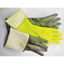 마미손 칼라 파스텔 고무장갑 그린 그레이 5켤레, 그레이 중 - 5개