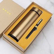 개업기념품 하객 이벤트 비지니스 마음대로 길동무 예 미니선물 맟춤제작 팬시 거래처 종업원 1910609992, 골드 일자 컵 _펜 _선물세트