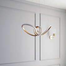 뫼비우스700 크리스탈 LED 식탁등 펜던트조명 50W, 단품