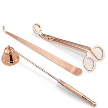 캔들 스너퍼 심지 트리머 및 디퍼 캔들 애호가를 위한 3-In-1 스테인리스 스틸 캔들 액세서리 세트, 하나, 보여진 바와 같이