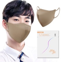 스마트클린 페이스핏 보건용 마스크 KF94 새부리형 중형, 30매입, 1개, 샌드브라운