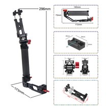 DJI 디지아이 로닌 RS2 RSC2 RS3 미니 짐벌 액세서리용 탄소 섬유 조절식 L 브래킷 핸들 그립 콜드 슈 마운트 클램프 포함, [02] with 1x Rail Mount