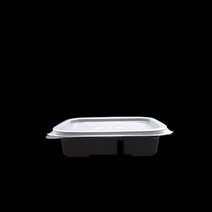 3칸 죽용기 반찬 JW CN1317 3C PP 500개 도시락용기 국용기 일회용용기 M1317 통 배달 음식, 1, 1