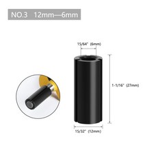 밀티커터 마늘컷터기 에티프컷터기 박스테이프 컷터기 La vie 1pc cnc 라우터 비트 고정밀 어댑터 콜렛 밀링 커터 도구 어댑터 홀더 6mm 6.35mm 8mm 10mm 12m, 3번 12x6