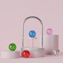 집속으로 컬러 수정구 크리스탈볼 4cm, 01 정상 제품, 블루