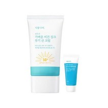 식물나라 산소수 가벼운 비건 징크 무기 선 크림 50ml + 모공딥폼15ml