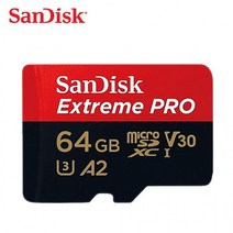 4K 액션캠 고화질 전용 메모리카드 64GB 호환 인스타360 블랙박스 11 샌 카메라, 단품