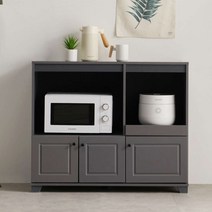 Sunshine 오븐기 서랍장 밥통 수납장 선반장 주방 가구 씽크대 정리함 3컬러, 그레이