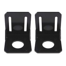 GHSHOP 2 X 스테퍼 모터 마운팅 브래킷 스틸 L 형 마운트 홀더 스탠드 57mm, 블랙