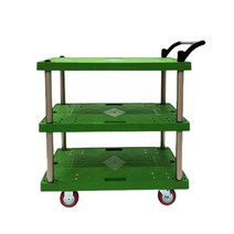 신원산업 3단대차 블랙 특대형 알류미늄 손수레카트, 1개