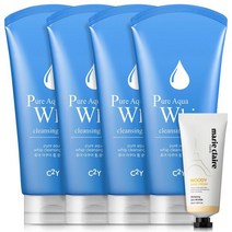 C2Y 아쿠아 휩 폼클렌징 120mlX4개+퍼퓸 핸드크림 60ml / 클렌징폼 세안제, CA1 휩폼 아쿠아 120mlX4개