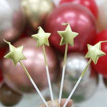 크리스마스 파티용품 생일초 별모양초 하트모양초, 별-골드