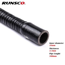 Id 30 32 34 36 38 40mm 실리콘 플렉시블 호스 라디에이터 튜브 공기 흡입구 BMW 용 고압 고무 조이너 파이프, Black ID 38mm