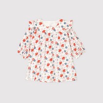PETIT BATEAU [빠른배송] 베이비 플라워 패턴 프릴 원피스