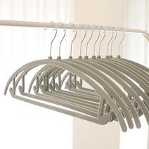 LOIKO 벨벳라운드형 니트 어깨뿔방지 논슬립 옷걸이 30p, 벨벳라운드형 그레이 30p, 30개