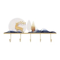 5개의 걸이 가정 Oranments를 가진 잘 고정된 열쇠 고리 걸이 동물 주제 걸이, 다색, 60cmx28cm, 철