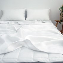 바숨 풍기여름 인견홑이불 슈퍼싱글(S/SS) 퀸(Q), 화이트