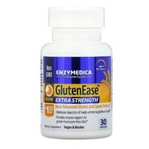 엔자이메디카 Amylase 아밀레이스 Protease 단백질분해효소 Glucoamylase 말테이스 GlutenEase 30 캡슐