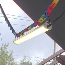 LED 메인랜턴 유선 캠핑 타프 장박 차박 거실 텐트 낚시 다용도 랜턴, 웜화이트(전구색)
