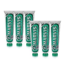 마비스 클래식 스트롱 민트 치약, 85ml, 6개