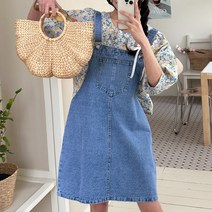 더다다 뉴진포켓 멜빵원피스