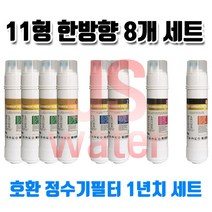 노비타 NWP-1100HW 호환정수기필터 11인치 한방향 8개1셋트, 1개, B타입