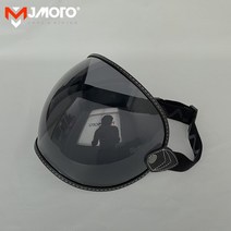 SHOEI THOMPSON TTCO Moto2 헬멧 고글 바이저 버블 쉴드 렌즈 오토바이 레트로 안경 오토바이에 적합, Black-MJH-L01