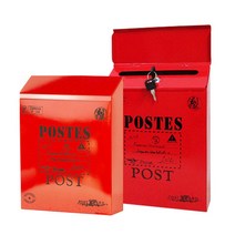 LW 벽걸이 우편함 주택 우체통 편지함 건의함 우체통, E스틸우편함 화이트